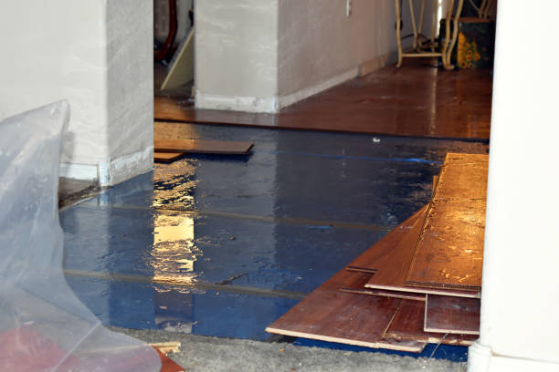 Professional Storm Water Damage Restoration technician working in Rootstown, OH